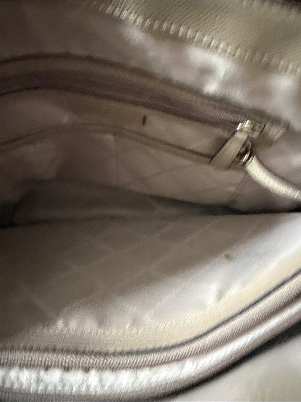Michael Kors Beige Saffiano Leather Tote with Gold Accents - Picture 7 of 12